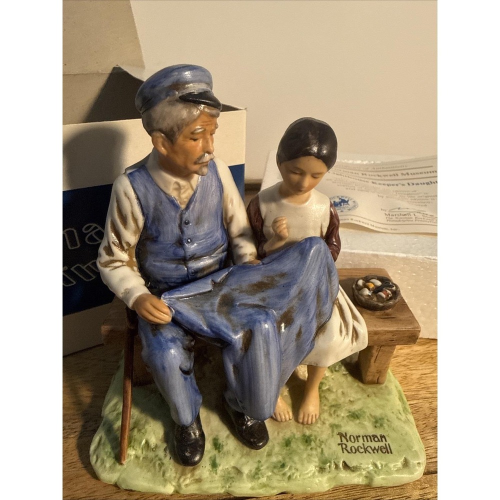 Vintage Norman Rockwell Porcelain "The Lighthouse Keepers Daughter" 1979